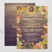 Bruiloftsprobediner Herfstbladeren Pompoenen Kaart (Voorkant / Achterkant)