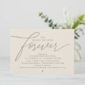 Bruiloftsprobediner, Modern Elegant Schrift Kaart (Staand voorkant)