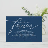 Bruiloftsprobediner, Modern Elegeant Schrift Kaart (Staand voorkant)