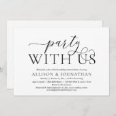 Bruiloftsproefdinermiddag met ons kaart (Voorkant / Achterkant)