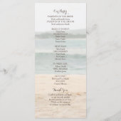 Bruiloftsprogramma Beach Arbor Lavender Programmakaart (Achterkant)