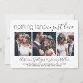 Bruiloftsreceptie 4 Foto Niets ingewikkelds gewoon Kaart (Voorkant)