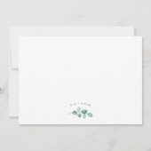 Bruiloftsreceptie Alleen Kaart (Achterkant)