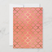 Bruiloftsreceptie formeel diner Art Deco schelp Kaart (Achterkant)