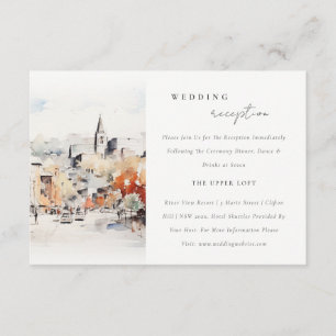 Bruiloftsreceptie Greenville South Carolina Scape Informatiekaartje