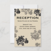 Bruiloftsreceptie Masala Flora Kaart (Voorkant)