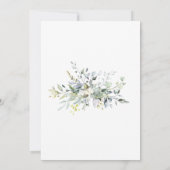 Bruiloftsreceptie met groen kaart (Achterkant)