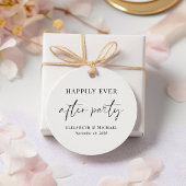 Bruiloftsreceptie met Liefde en Dank Bedankjes Labels