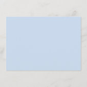 Bruiloftsreceptie | Monogram Blauw Gingham Informatiekaartje (Achterkant)