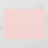 Bruiloftsreceptie | Monogram Koralen Gingham Informatiekaartje (Achterkant)