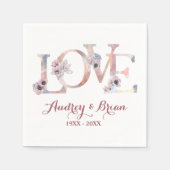 Bruiloftsreceptie Servet (Voorkant)