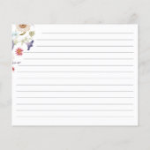 Bruiloftsreceptkaart (Achterkant)