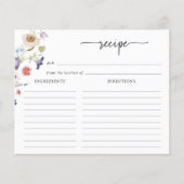 Bruiloftsreceptkaart (Voorkant)