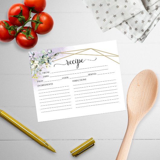 Bruiloftsreceptkaartjes met geometrische groene de