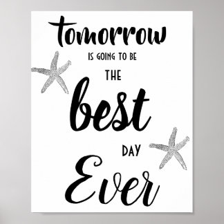 Bruiloftsrepetitie diner bordkaart * Best Day Ever Poster