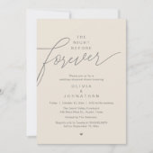 Bruiloftsrepetitie diner, modern elegant script kaart (Voorkant)