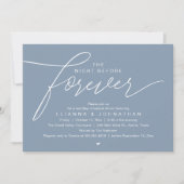 Bruiloftsrepetitie diner, modern elegant script kaart (Voorkant)