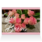 Bruiloftsroze rozen bedankt (Binnen Horizontaal (Boven))