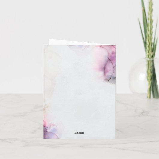 Bruiloftssalon bruidsborrel  bedankkaart (Achterkant)