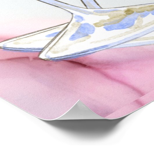 Bruiloftssalon bruidsfeestje  poster (Hoek)