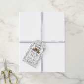 Bruiloftssalon Salie Groen Cadeaulabel (Met Touw)
