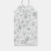 Bruiloftssalon Salie Groen Cadeaulabel (Achterkant)