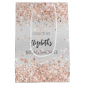 Bruiloftssalon silver roze goud naam medium cadeauzakje (Achterkant)