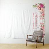 Bruiloftsshower Achtergrond | Fotohokje Prop Roze Wandkleed (In Situ (horizontaal))