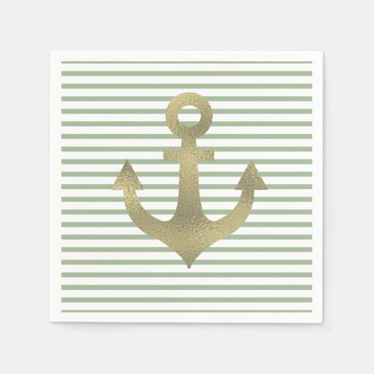 Bruiloftsshower Bachelorette-feest Nautical Anker Servet (Voorkant)