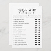 Bruiloftsshower Bruid of Bruidegom Spelkaarten (Voorkant / Achterkant)