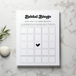 Bruiloftsshower Cadeaus Bingo Spel