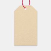Bruiloftsshower Cadeautag, Perzik Bloemige Fiets Cadeaulabel (Achterkant)