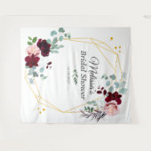 Bruiloftsshower Eucalyptus Fotocabine Achtergrond Wandkleed (Voorkant (horizontaal))