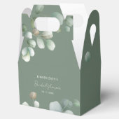 Bruiloftsshower Eucalyptus Script Bedankdoosjes (Geopend)