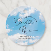 Bruiloftsshower Favor-labels op Wolke Twee Bedankjes Labels (Voorkant)