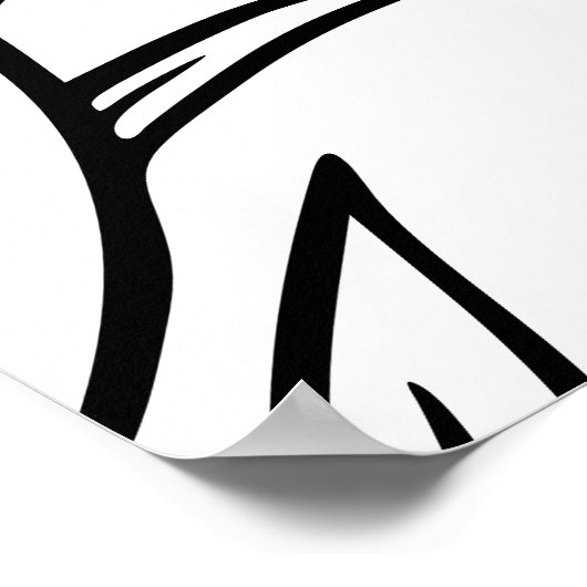 Bruiloftsshower 'Floral Mevr. tot Mevrouw' Poster (Hoek)