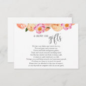 Bruiloftsshower Geldverzoek Bijgevoegde kaart (Voorkant / Achterkant)