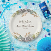 Bruiloftsshower Herfstbladeren Bruiloft Loof Papieren Bordje (Feest)