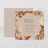 Bruiloftsshower Herfstbladeren Kaart (Voorkant / Achterkant)