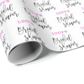 Bruiloftsshower Inpakpapier met tekst (Rol Hoek)