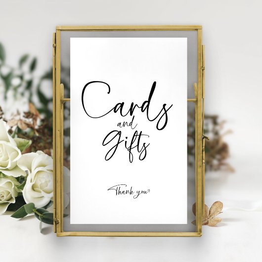 Bruiloftsshower Kaarten en Cadeaus Bord Poster