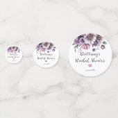 Bruiloftsshower Lavendel Waterverf Bloemen Confetti (Voorkanten)