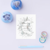 Bruiloftsshower met bloemen | Budgetfolder Flyer (Enkel)