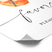 Bruiloftsshower met spritz - geef cadeautjes, neem poster (Hoek)