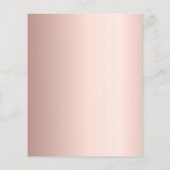 Bruiloftsshower pampas gras roos budget uitnodigin flyer (Achterkant)