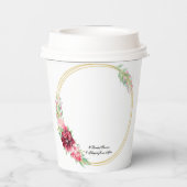 Bruiloftsshower papieren bekertje papieren bekers (Achterkant)