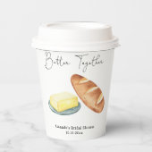 Bruiloftsshower 'Samen Butteren' Papieren Bekers (Voorkant)