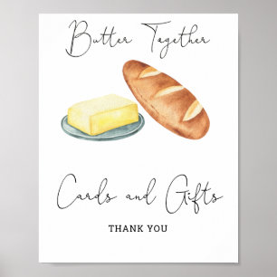 Bruiloftsshower 'Samen één' - Kaarten en Cadeaus Poster