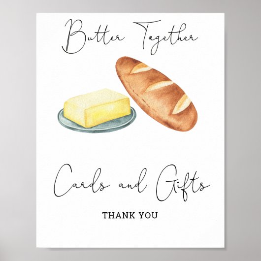 Bruiloftsshower 'Samen één' - Kaarten en Cadeaus Poster (Voorkant)
