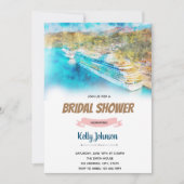 Bruiloftsshower-thema cruise kaart (Voorkant)